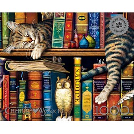 Buffalo Games - Silver Select - Charles Wysocki - Frederick The Literate - 1000 Piece Jigsaw Puzzle for Adults Challenging Puzzle Perfect for Game Nights