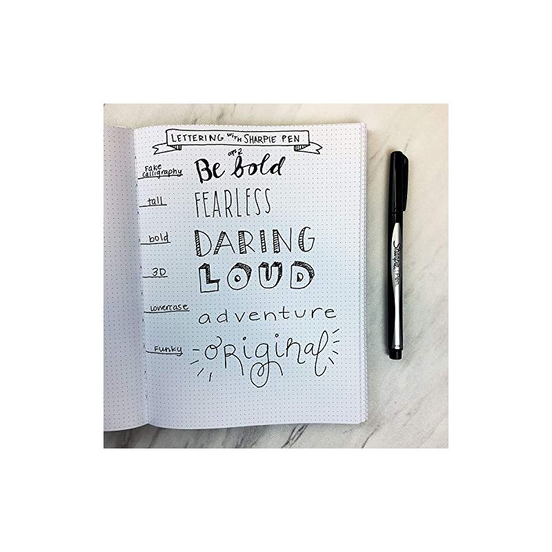 Sharpie Fine Point Pens, Black Ink 2 ea