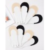 Becellen 8 Pairs of Women's Low Cut Ballerina Socks, Invisible