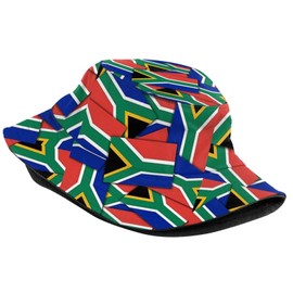 ROSIHODE South Africa Flag Bucket Hats Packable South African Fisherman Hats Summer Travel Hiking Beach Caps for Men Women