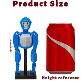 Gorilla Tag, Flexible Gorilla Tag Figurine, Creative Party Decorations,Gorilla Tag Fidget Toy for Kids,Collectible Figurines for Stress Relief,Desktop Decoration,Home Offices Desktop Decoration (Blue)