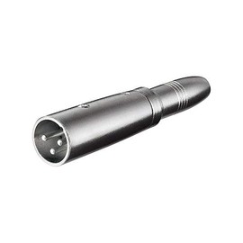Wentronic 27454-GB 3 Pin Plug to 6.35mm Mono Jack XLR Adaptor
