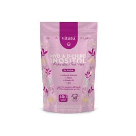 Vitatú | Myo Inositol (4g) & D-Chiro Inositol (1g) Ideal Mix 40:1 | with Folic Acid + Vitamin D3 + Zinc (7.9oz / 225g)