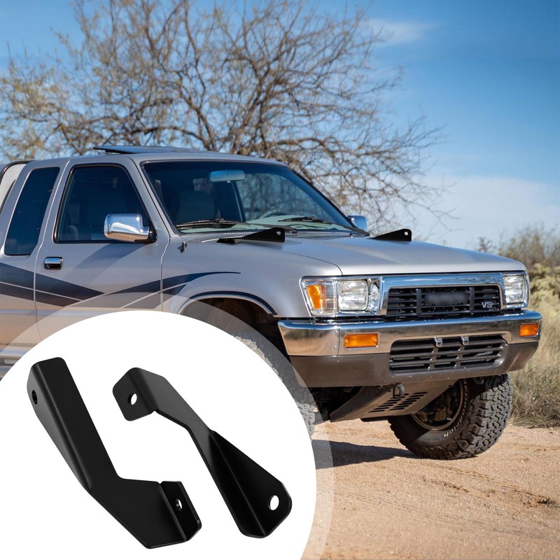 Upper Hood Ditch LED Light Pod Mount Brackets – Compatible