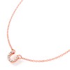 Mini Mini Pave Horseshoe Necklace, Quartz