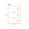 Paper Labo A4 Blank Paper 3 Divisions, 111.3 lbs (55