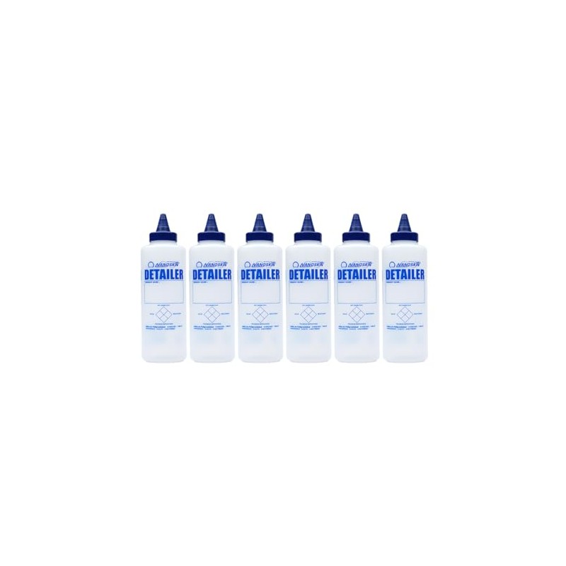 Nanoskin 6-Pack 16 Oz. Squeeze Bottle with Twist Top Dispensing