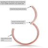 PIERCINGFUN Women Men G23 Titanium Hinged Piercing Nose Rings Hoop