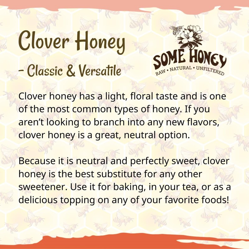 Some Honey Raw & Unfiltered Clover Honey – 100% Pure