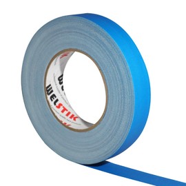 WELSTIK 1 Pack Gaffer Tape Blue 1" X 60 Yards-60 Yards Length .Heavy Duty Gaffer Floor Tape for Cables, Photography, Theater Stage Setup,Interior Design,Residue Free,Non Reflective, Easy to Tear