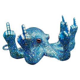 Dan&Dre Garden Statue - Purely Handmadeanimals Octopus Miniature Ornaments, Tabletop Bar Decorative Sculpture, Animal Collectibles Decor for Garden, Courtyard, Lawn, Desk, Room