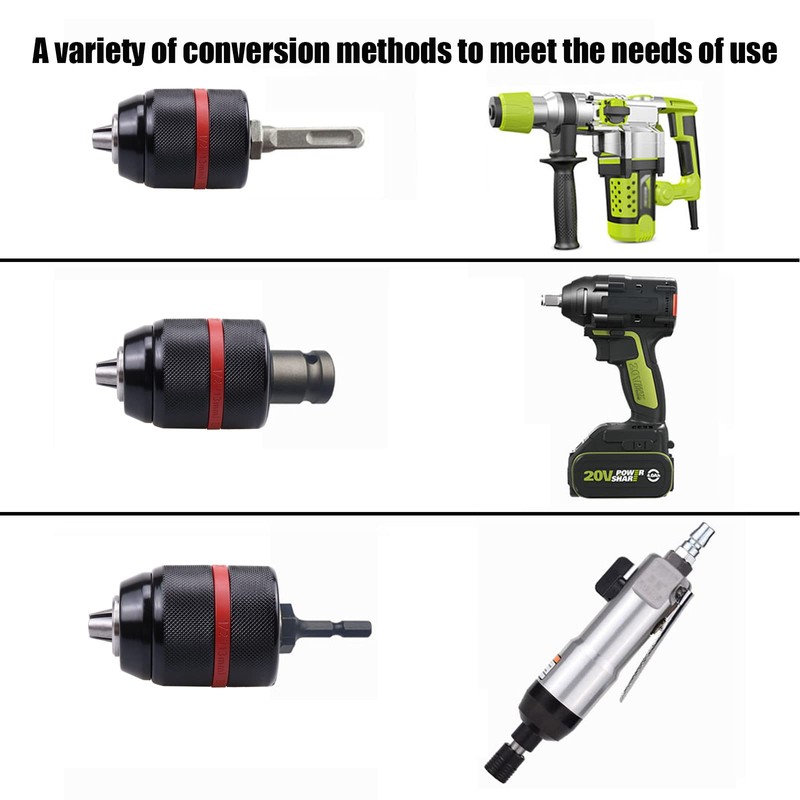 ROOCBIT Keyless Drill Chuck Metal Heavy Duty 1/2" - 20UNF