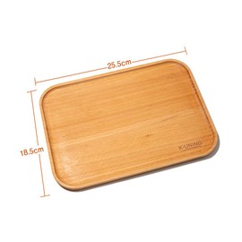 K-UNING Coffee Tray, Cafe Tray, Wood, 7.3 x 10.0 inches (185 x 255 mm), Square, Japanese Urethane Paint (In Coffee Tray)