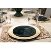 Newbury Black Plastic Luncheon Plates, 9.5" (Pack of 15) -