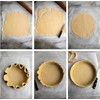 PENGQIMM Perforated Quiche Tins with Loose Base,24 cm Round Quiche