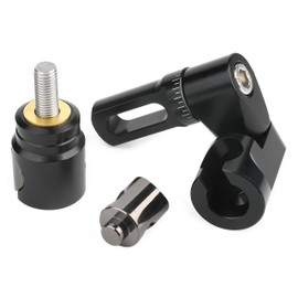 Archery Bow Stabilizer 6" 8" 10" 12" Rod Balance Bar with Damping System and Weights Shock Absorber for Compound Bow Archery Accessory (Single Side V Bar Mount)