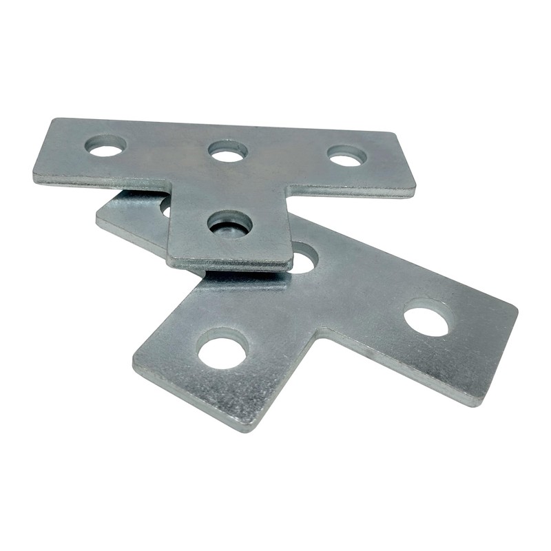 A.A 4 Pack Heavy Duty Electro-Galvanized Steel T Shaped Flat