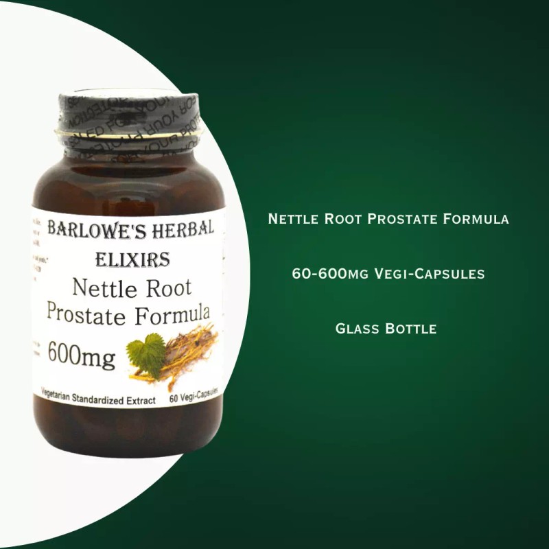 Barlowe's Herbal Elixirs NETTLE ROOT PROSTATE FORMULA 5% Beta-Sitosterol, Stearate