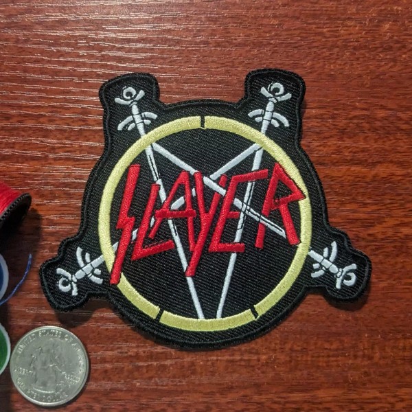 Unbranded Slayer Band Patch Heavy Thrash Metal Rock Goth Embroidered
