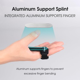 Trigger Finger Splint(2 Pack) Support Brace for Middle, Ring, Index, Thumb and Pinky Straightening Curved, Bent, Locked Stenosing Tenosynovitis Hands Tendon Lock Release Stabilizer Knuckle Wrap (Medium)