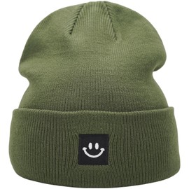 55cube Olive Green Beanie Hat