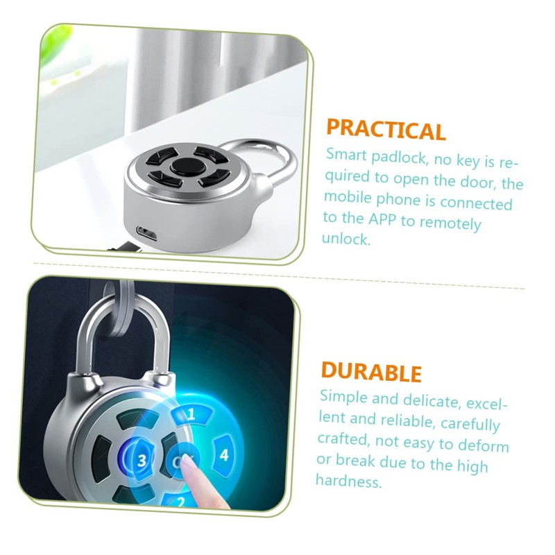Operitacx Smart Padlock for Lockers, Enabled Wireless Gym Lock with