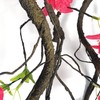 70 Inches Bougainvillea Tree Vines Artificial Flowers Rattan Branches with