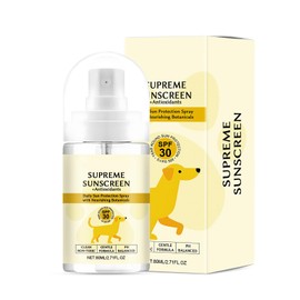 SPF 30 Dog Sunscreen Spray - Water-Resistant, UV Protection for Ears, Nose and Paws - Vitamin E Enriched, Broad Spectrum - Dog Camping Gear - Gentle Sunscreen for White Dogs