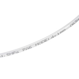 sourcing map Pneumatic Tubing, 4mm OD x 2mm ID Air Brake Tube Nylon Air Line Water Hose 5m Translucent