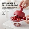 4-Cherry Pitter Tool, Easy Press Cherry and Olive Pit Remover