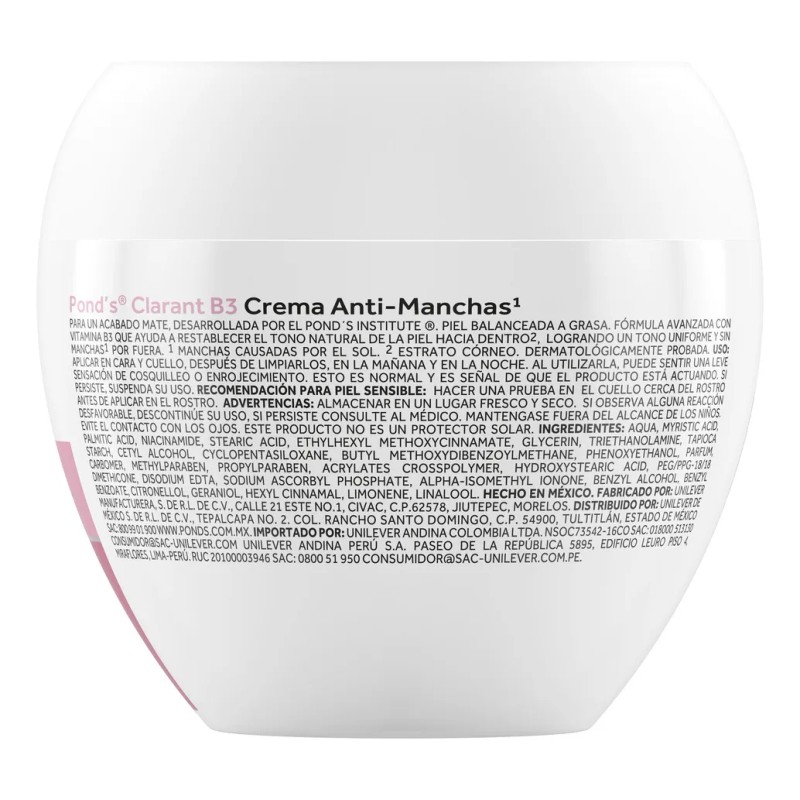 Pond's Crema Facial Antimanchas Clarant B3 200 G