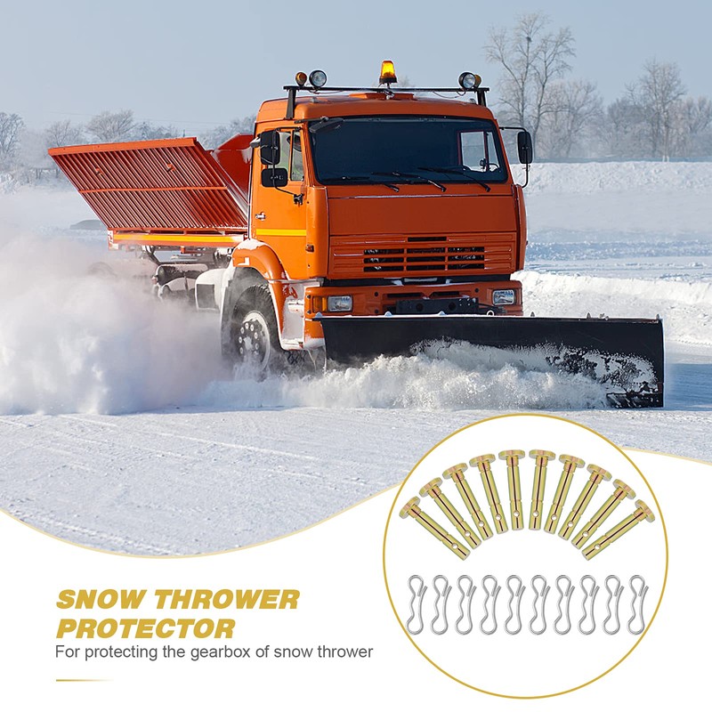 Angoily 20 Pieces/Set Shear Pins and Cotter Pins Compatible with