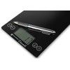 San Jamar Escali Glass Digital Food Scale, Black