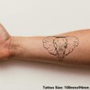 Azeeda Large 'Elephant Face' Temporary Tattoo (TO00023280)