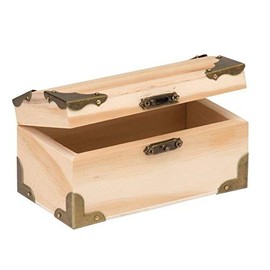 Glorex 6 2003 351 Treasure Chest, Natural, 12 x 6.5 x 6 cm
