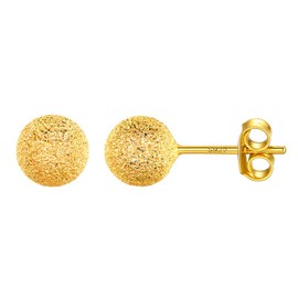 Women Cartilage Dainty Earrings Stud Ball Earring 18K Gold Plated Silver Fashion Jewelry Ear Studs