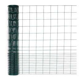 Fencer Wire 16 Gauge Green Vinyl Coated Rabbit Guard Fence, Poultry Fencing Wire Roll for Garden Yard Vegetable Plant, Protecting Against Rabbits, and Other Small Animals Damage (40 in. x 50 ft.)