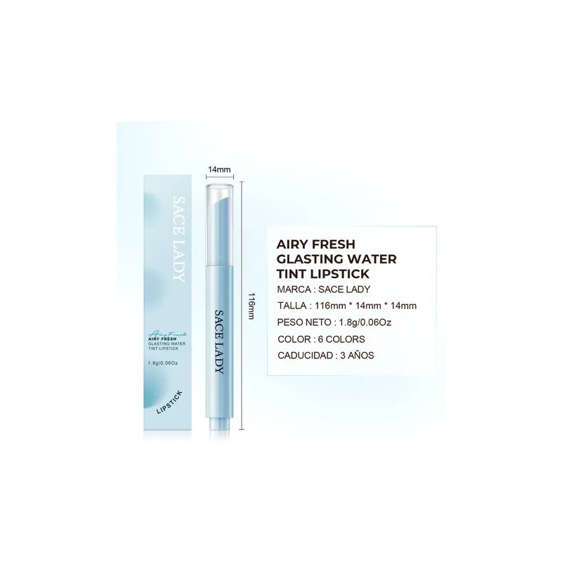 Sace Lady Labial Brillo De Prensa Lápiz Gloss Maquillaje
