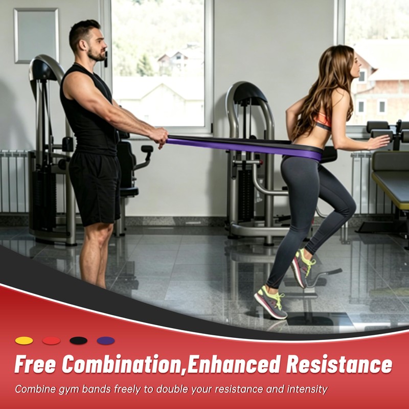 Resistance Bands for Working Out, 4-Level Pull Up Assistance Bands,