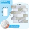 Art3d Peel and Stick Beige & White Wall Tiles –