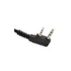 HELETUL Two Way Radio Adapter, K1 Male to 3.5mm Female,