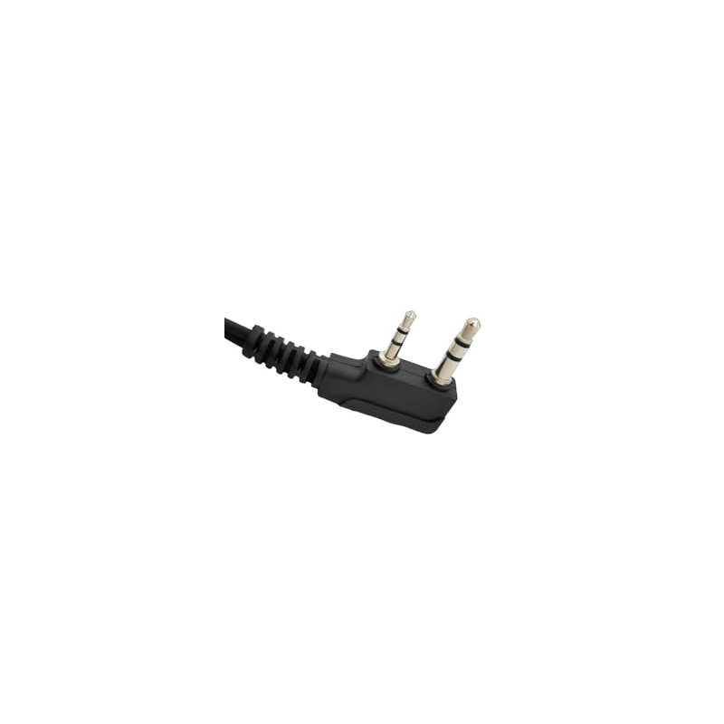 HELETUL Two Way Radio Adapter, K1 Male to 3.5mm Female,
