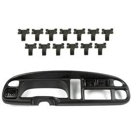 CROSSDESIGN Dash Board Bezel Cover Cap Compatible with 1998 1999 2000 2001 Dodge Ram 1500 1998-2002 Dodge Ram 2500 3500 Instrument Panel Cover w/Vents