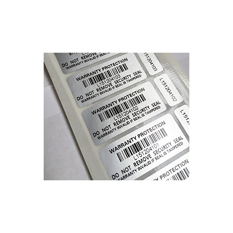 Tamper Proof Warranty Void Stickers Protection Labels Security Seal Double