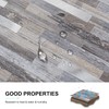 Bainley 10-Sheet Peel and Stick Backsplash, Distressed Wood with Metal