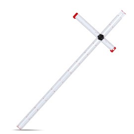PENGZHAN - Adjustable Drywall T-Square Tool - Aluminum - for Layout and Marking - Features Sliding Head and Dual Directional Printed Scale - 48 Inch（120cm）