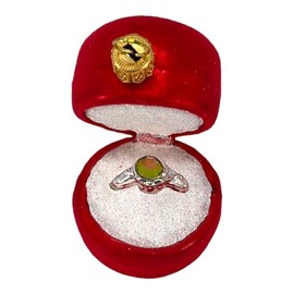 Engagement Ring Polish Glass Christmas Tree Ornament