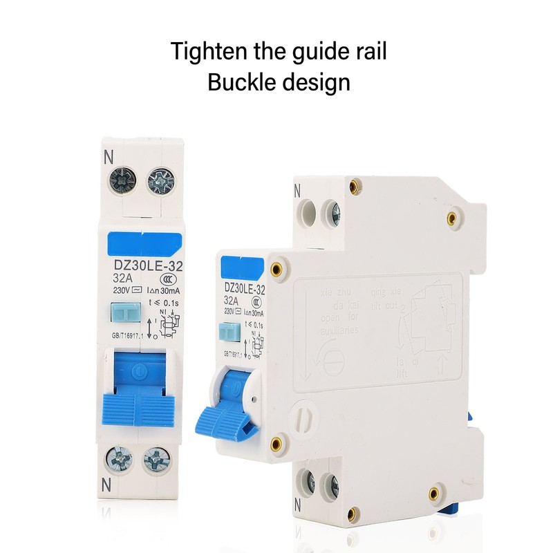 Leakage Protector Miniature Circuit Breaker DZ30LE‑32 Mini 1 Pole DIN