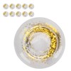 10pcs Round Gold Sequins Inflatable Drink Cup Holders Swimming Pool
