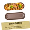 OHPHCALL 3Pcs Non Stick Hot Dog Baking Mold Long Bread